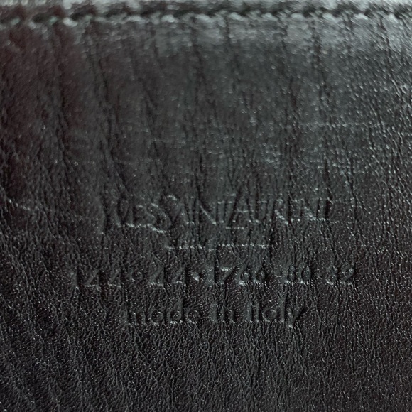 SAINT LAURENT black leather BELT 29\